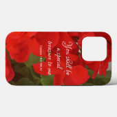 Hübsche Rote Blume Special Case-Mate iPhone Hülle (Rückseite (Horizontal))