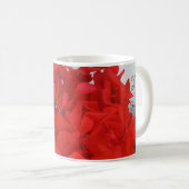 Hübsche Rote Blume Special Kaffeetasse (VorderseiteRechts)