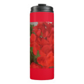 Hübsche Rote Blume Special Thermosbecher (Vorderseite)