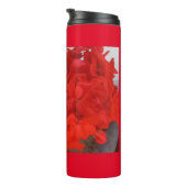 Hübsche Rote Blume Special Thermosbecher (Nach rechts gedreht)