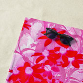 Hübsche Rote Blume Strandtuch (Beispiel)
