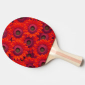 Hübsche rote Blume Tischtennis Schläger (Seitenansicht)