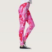 Hübsche rote Blumen Leggings (Rechts)