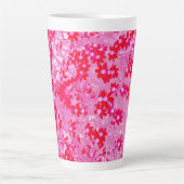 Hübsche rote Blumen Milchtasse (Vorderseite)