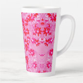 Hübsche rote Blumen Milchtasse (Rechts)