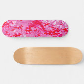 Hübsche rote Blumen Skateboard (Horizontal)