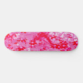 Hübsche rote Blumen Skateboard (Horizontal)