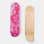 Hübsche rote Blumen Skateboard (Vorderseite)