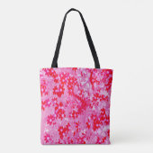 Hübsche rote Blumen Tasche (Rückseite)