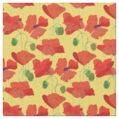 Hübsche rote Felsblöcke auf goldgelben Stoffen Stoff (Nahaufnahme)