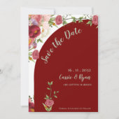 Hübsche Rote Flora-Bogenhochzeit Sichern Sie das D (Vorderseite)