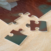 Hübsche rote Haarfee mit Drachen Puzzle (Seite)