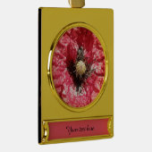 Hübsche Rote Mohnblume Blume Makro Custom Ornament (Rechts)