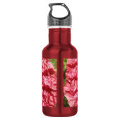 Hübsche Rote Mohnblume Blume Makro Wasserflasche (Rückseite)