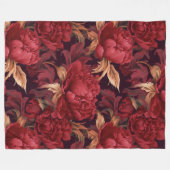 Hübsche rote Pfingsteine Fleecedecke (Vorderseite (Horizontal))