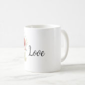 Hübsche rote Rose Kaffeetasse (VorderseiteRechts)
