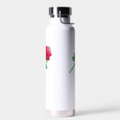 Hübsche rote Rose Trinkflasche (Links)