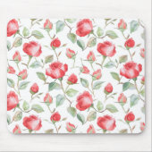 Hübsche rote Rosen Mousepad (Vorne)