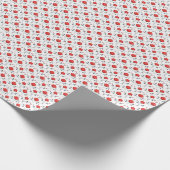 Hübsche Rote Rosen und Rose-Buds - Geschenkpapier (Ecke)