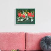 Hübsche rote Tulpen farbenfroh, stilvoll und blume Leinwanddruck (Insitu (Wohnzimmer))