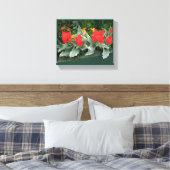 Hübsche rote Tulpen farbenfroh, stilvoll und blume Leinwanddruck (Insitu (Schlafzimmer))