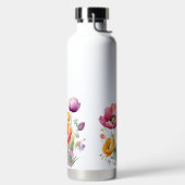 HÜBSCHE ROTE UND GELBE SPRING ANEMONPOPPIEN TRINKFLASCHE (links)