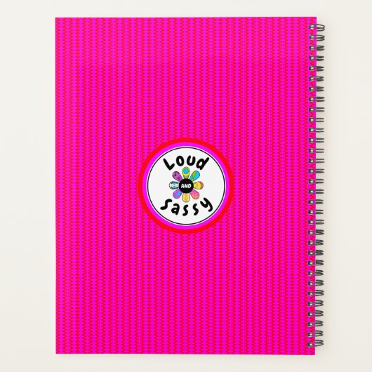 Hübsche Rote und Lila Schmetterlinge Individuelle  Planer (Rückseite)