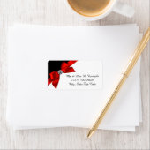 Hübsche, rote und schwarze Adressetiketten (Insitu)