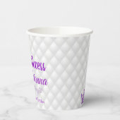 Hübsche Royal African Princess Elegante Monogram Pappbecher (Links)