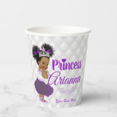 Hübsche Royal African Princess Elegante Monogram Pappbecher (Vorderseite)