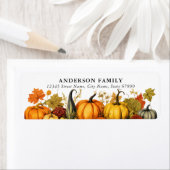 Hübsche Rücksendeadressen-Aufkleber im Herbst (Insitu)