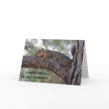 Hübsche Ruhestandkarte, Ruhestörnchen