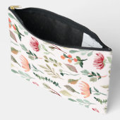 Hübsche rustikale Blume Niedliche Muster Zubehörtasche (Offen)