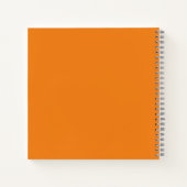 Hübsche rustikale Herbstsonnige Blume orange Notizblock (Rückseite)