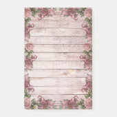 Hübsche Rustikale Magenta-Rose Post-it Klebezettel (Vorderseite)