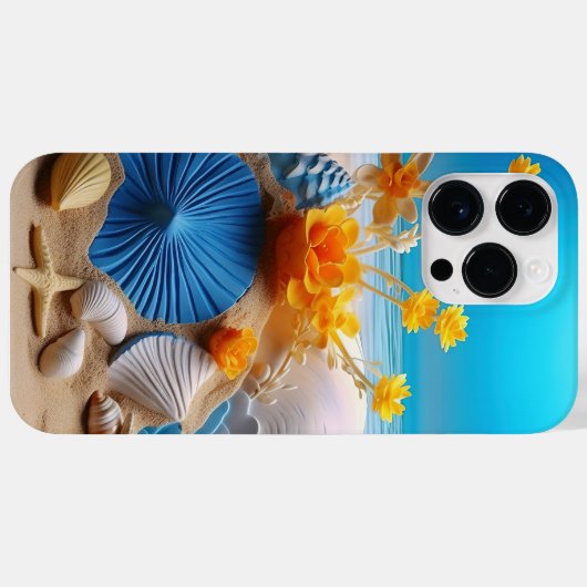 HÜBSCHE SAISHELLE AM SANDSTRAND AM OZEAN Case-Mate iPhone HÜLLE (Rückseite (Horizontal))