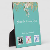 Hübsche Scan-Codes für die sozialen Medien an der Fotoplatte (Seite)