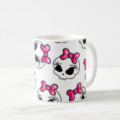 Hübsche Schädel Kaffeetasse (VorderseiteRechts)