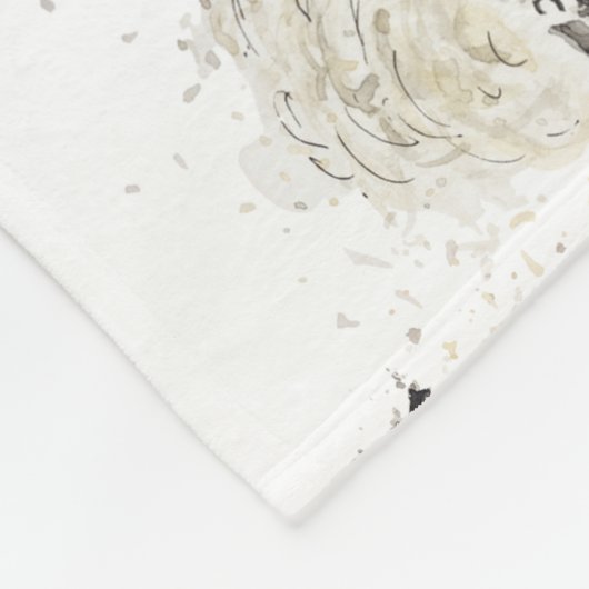 Hübsche Schafe Fleecedecke (Ecke)