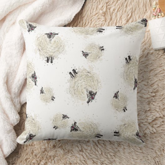 Hübsche Schafe Kissen (Decke)