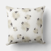 Hübsche Schafe Kissen (Rückseite)