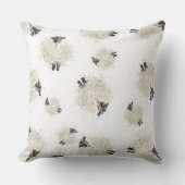 Hübsche Schafe Kissen (Vorderseite)