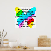 HÜBSCHE SCHALTFLY ISAIAH 41:10-DESIGN POSTER (Küche)