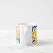 Hübsche Scharlachrot und Gelbe Nasturtien Espresso Espressotasse (Rückseite)