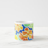 Hübsche Scharlachrot und Gelbe Nasturtien Espresso Espressotasse (Vorderseite)