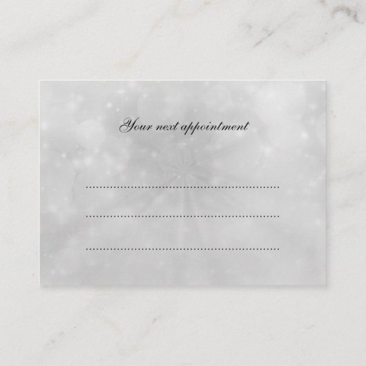 Hübsche Scheinverabredung Terminkarte (Rückseite)