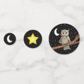 Hübsche Schellfisch auf dem Schwarzen Mond Konfetti (Vorderseiten)