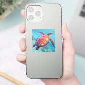 Hübsche Schildkröte Aufkleber (Telefon)