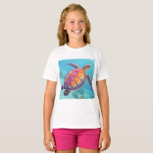 Hübsche Schildkröte T-Shirt (Vorne ganz)