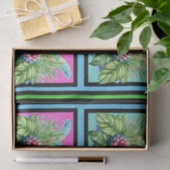 Hübsche Schildkröten mit Flora-See-Fliesenmuster Seidenpapier (Geschenk)